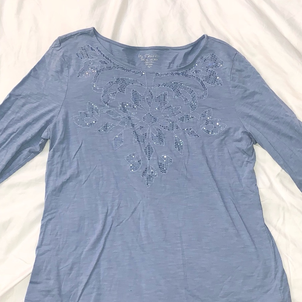 Light Blue size 3 T-shirt by Chico’s